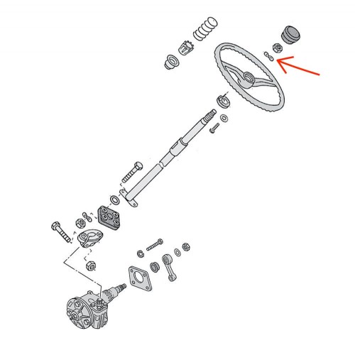 Vw bug outlet steering column